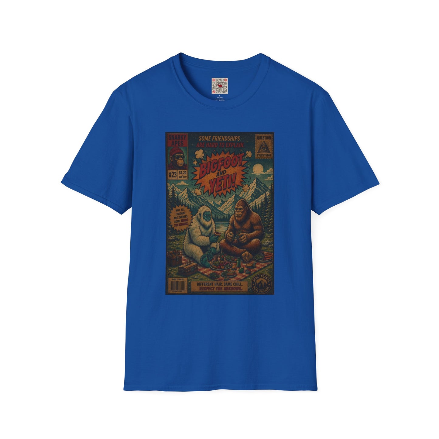 Bigfoot and Yeti Vintage Graphic T-Shirt