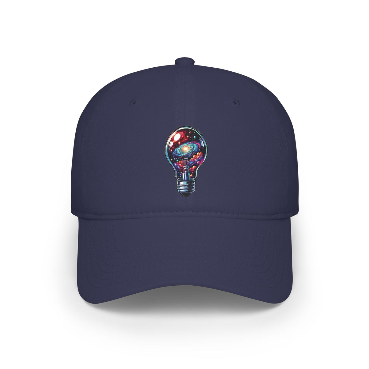 Galaxy Lightbulb Baseball Cap – Cosmic Idea Embroidered Hat
