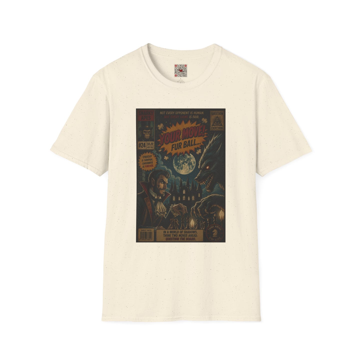 Retro Sci‑Fi Movie Poster T-Shirt — "Your Movie: Fur Ball" Graphic Tee