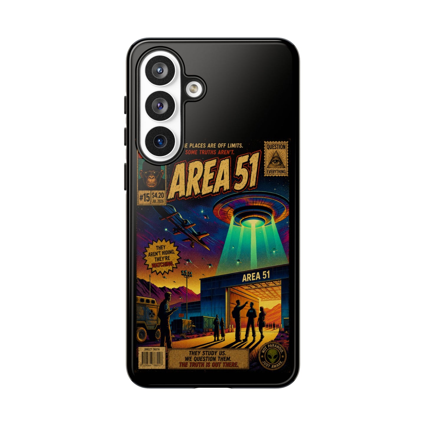 Area 51 Retro UFO Phone Case