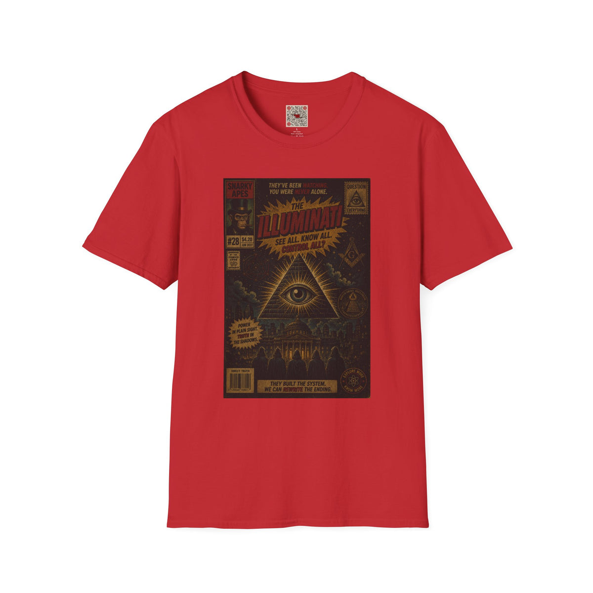 Illuminati Graphic T‑Shirt – Retro All‑Seeing Eye Design
