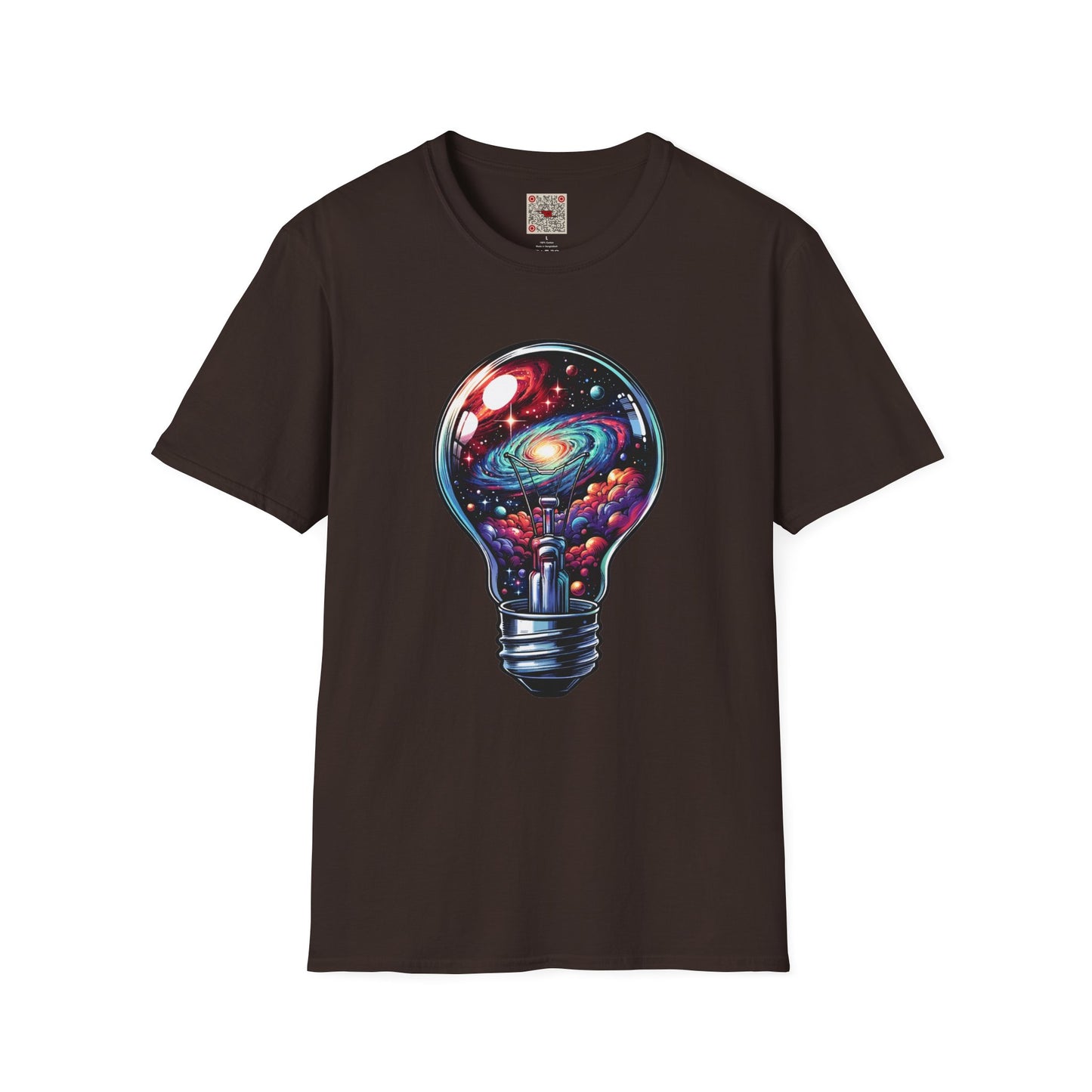 Galaxy Lightbulb T-Shirt — Cosmic Imagination Retro Space Tee