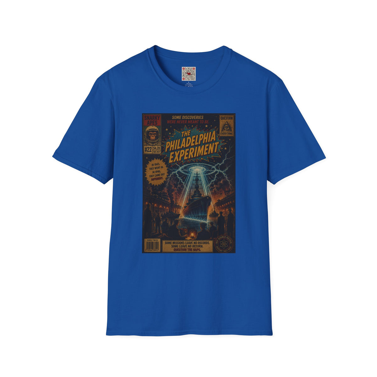 Philadelphia Experiment T-Shirt — Vintage UFO Conspiracy Graphic Tee