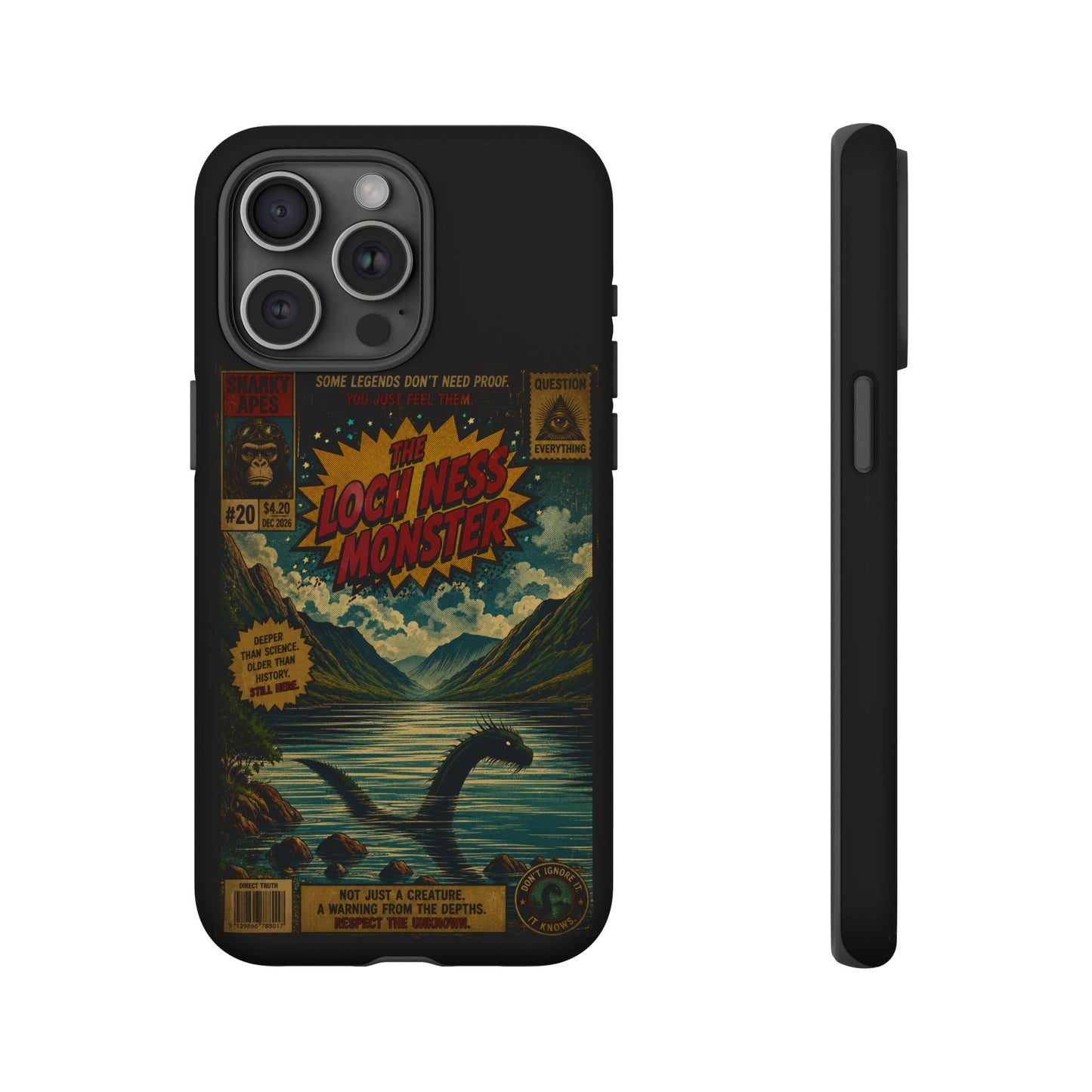 Phone Case — Retro 'Loch Ness Monster' Comic Art Protective Cover