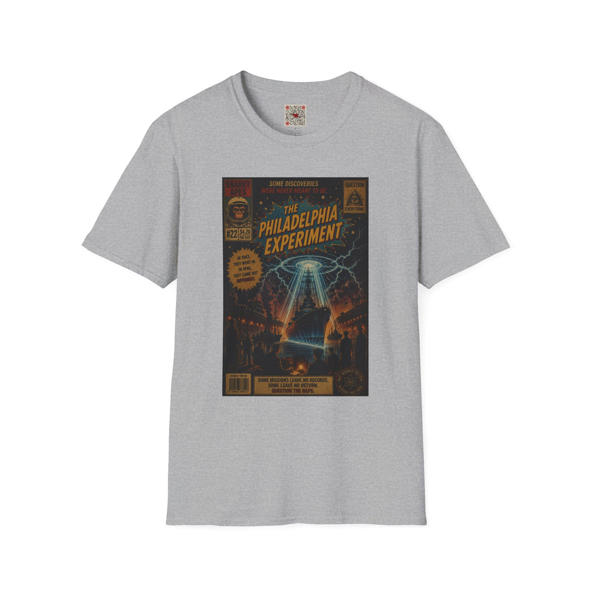 Philadelphia Experiment T-Shirt — Vintage UFO Conspiracy Graphic Tee
