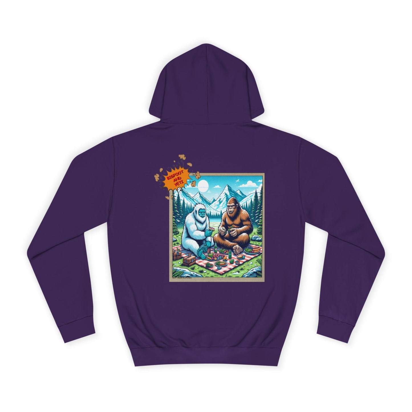 Bigfoot Picnic Hoodie — Funny Sasquatch Graphic Hoodie
