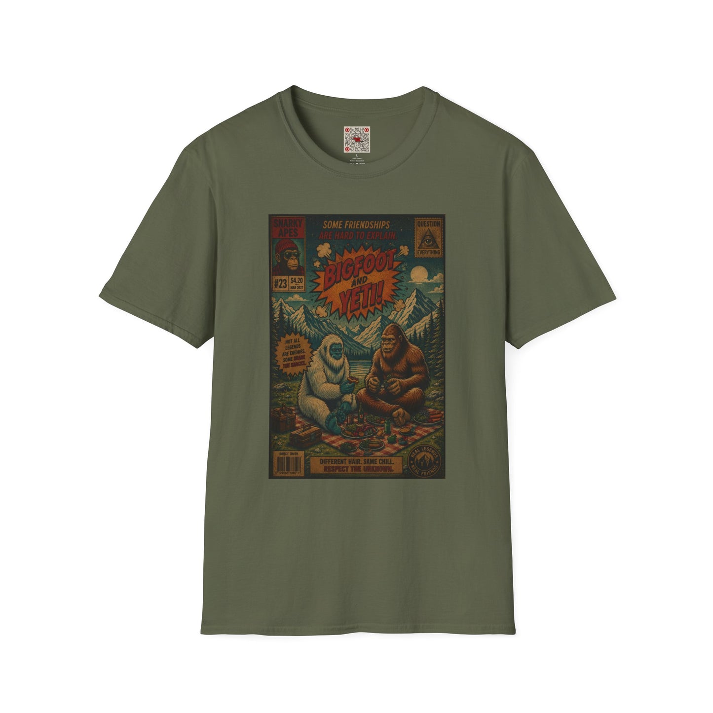 Bigfoot and Yeti Vintage Graphic T-Shirt