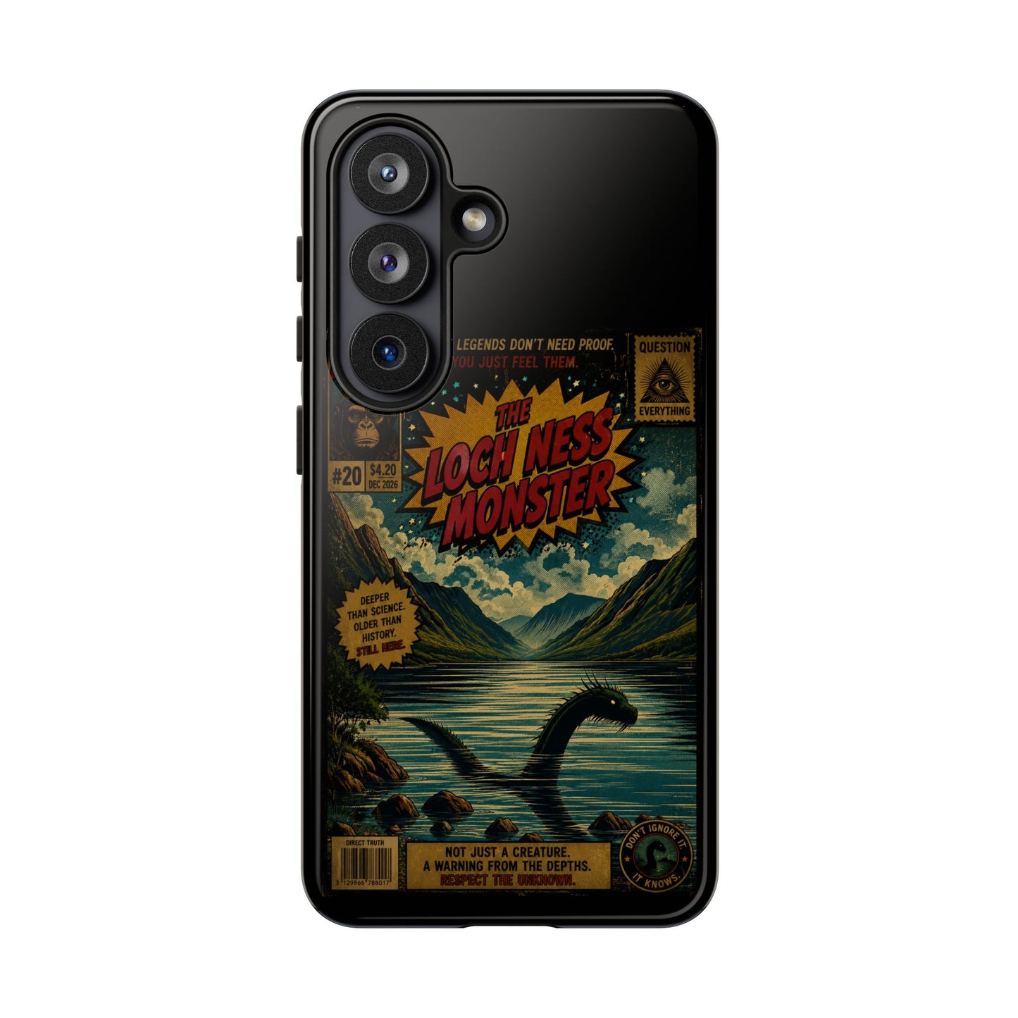 Phone Case — Retro 'Loch Ness Monster' Comic Art Protective Cover