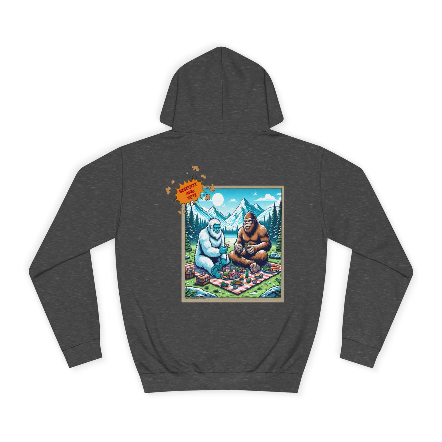 Bigfoot Picnic Hoodie — Funny Sasquatch Graphic Hoodie