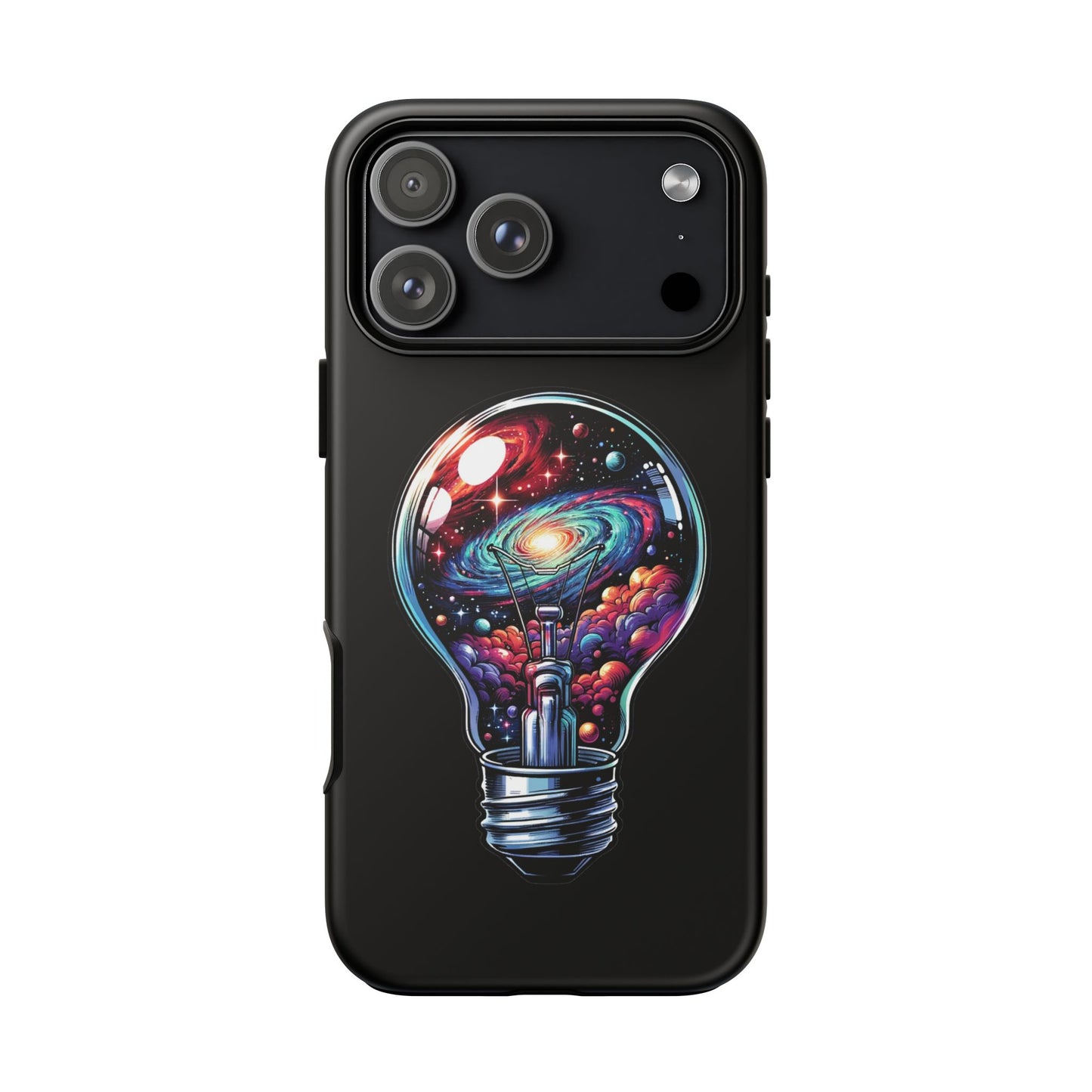 Galaxy Lightbulb Phone Case — Artistic Space iPhone Cover