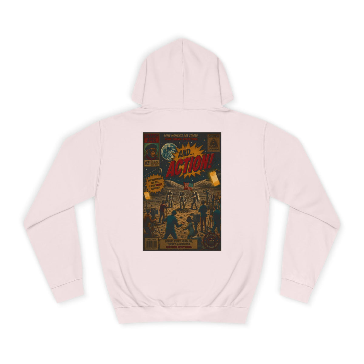 Vintage Comic Cover Hoodie – Retro 'Action' Graphic Pullover