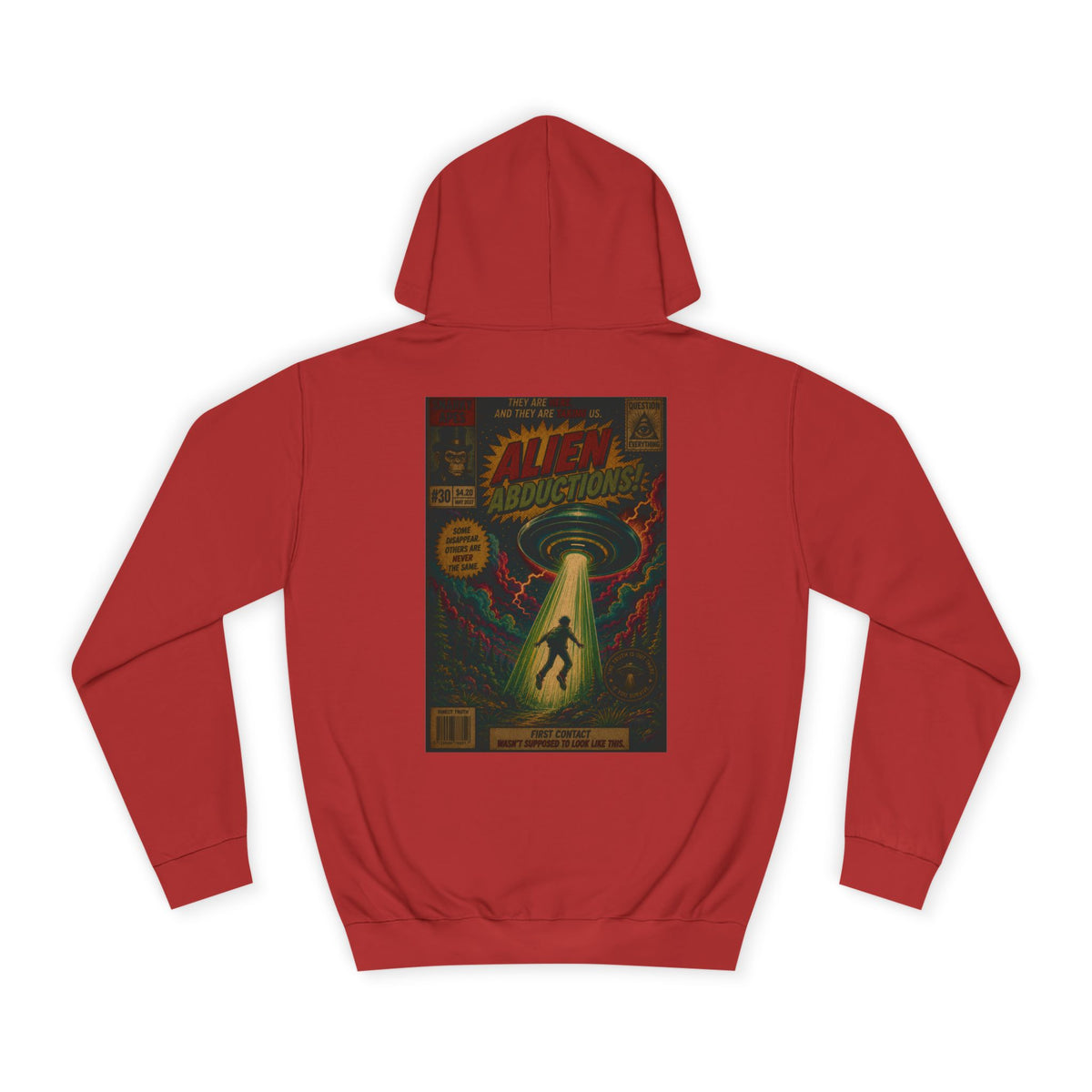 Alien Abduction Vintage Comic Hoodie