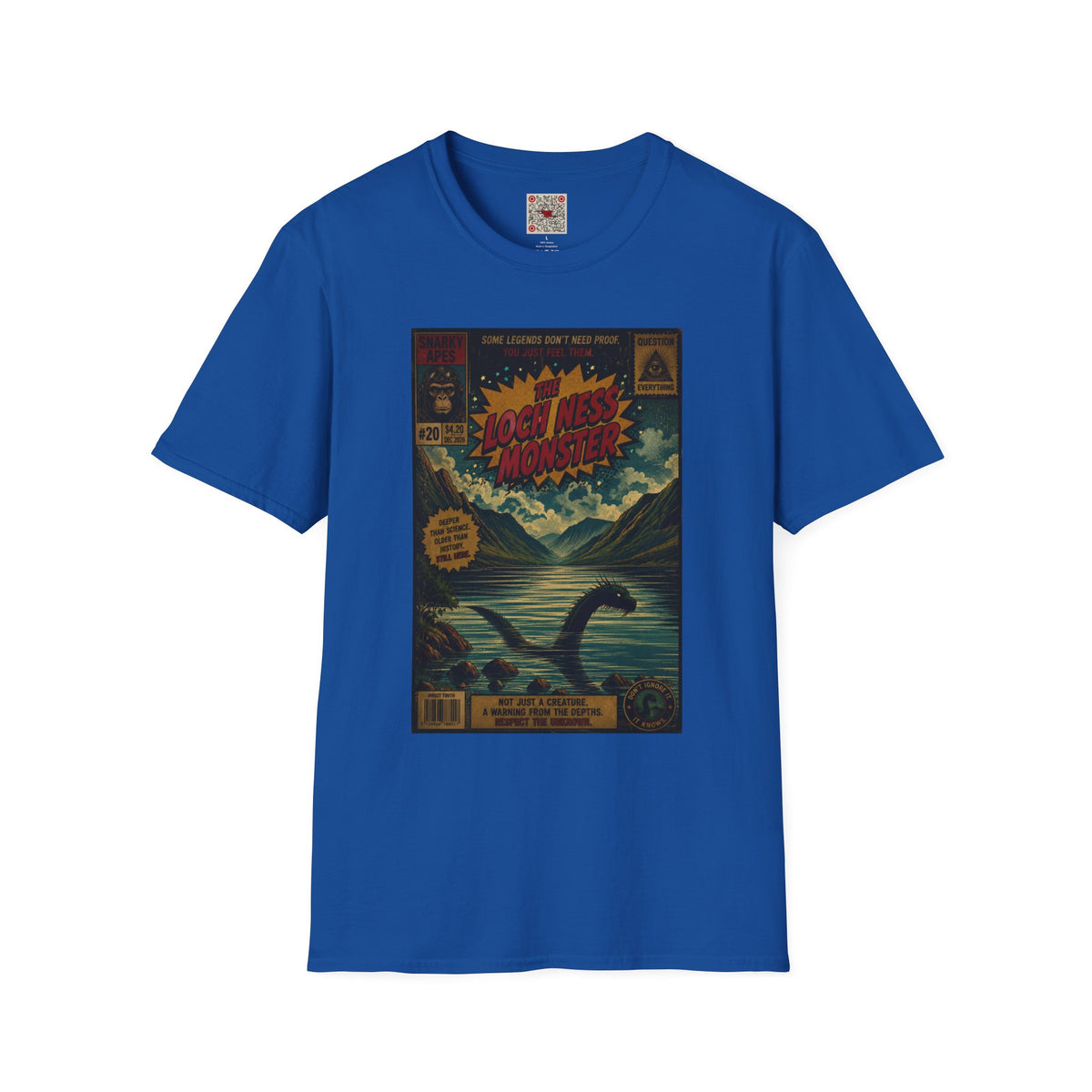 Loch Ness Monster Retro Poster T-Shirt