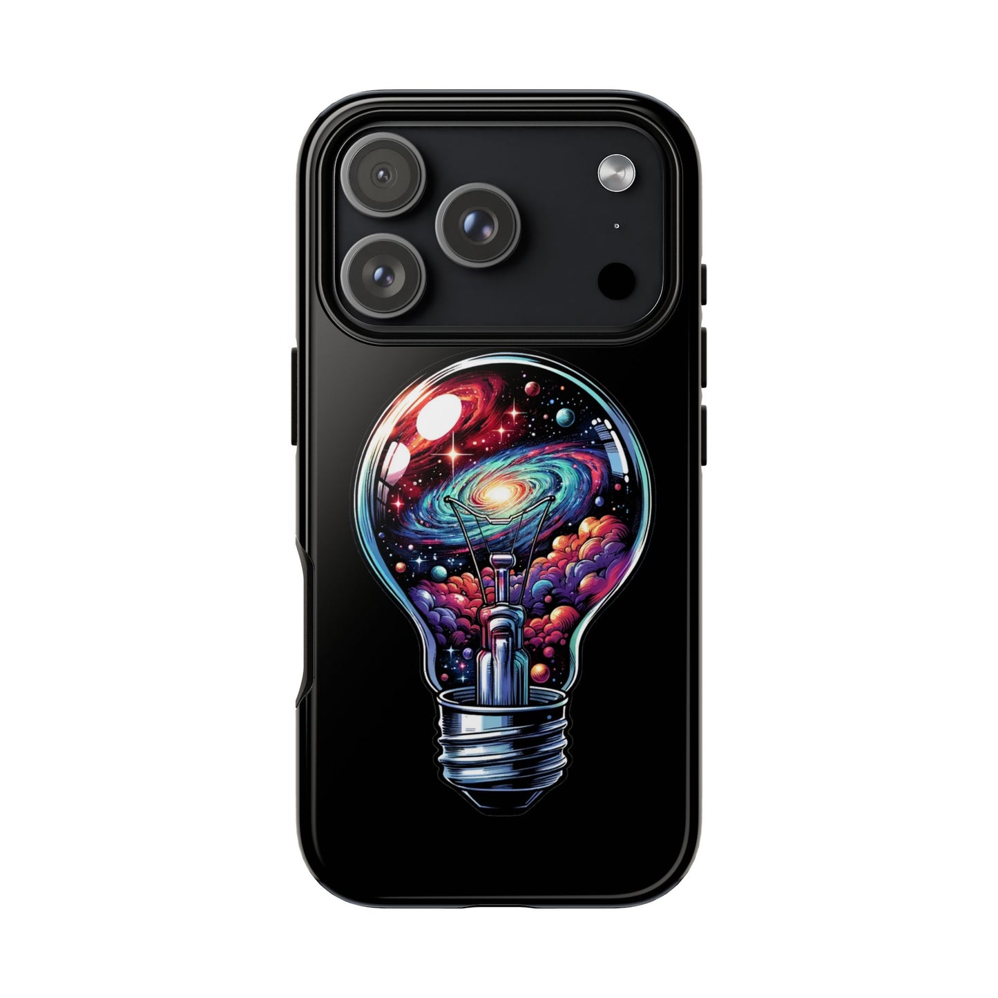Galaxy Lightbulb Phone Case — Artistic Space iPhone Cover