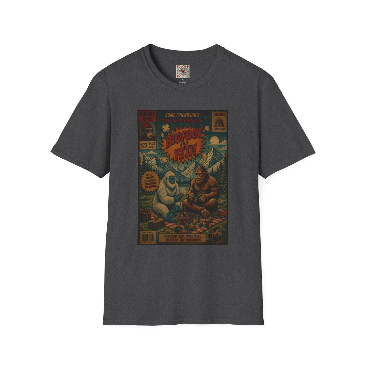 Bigfoot and Yeti Vintage Graphic T-Shirt
