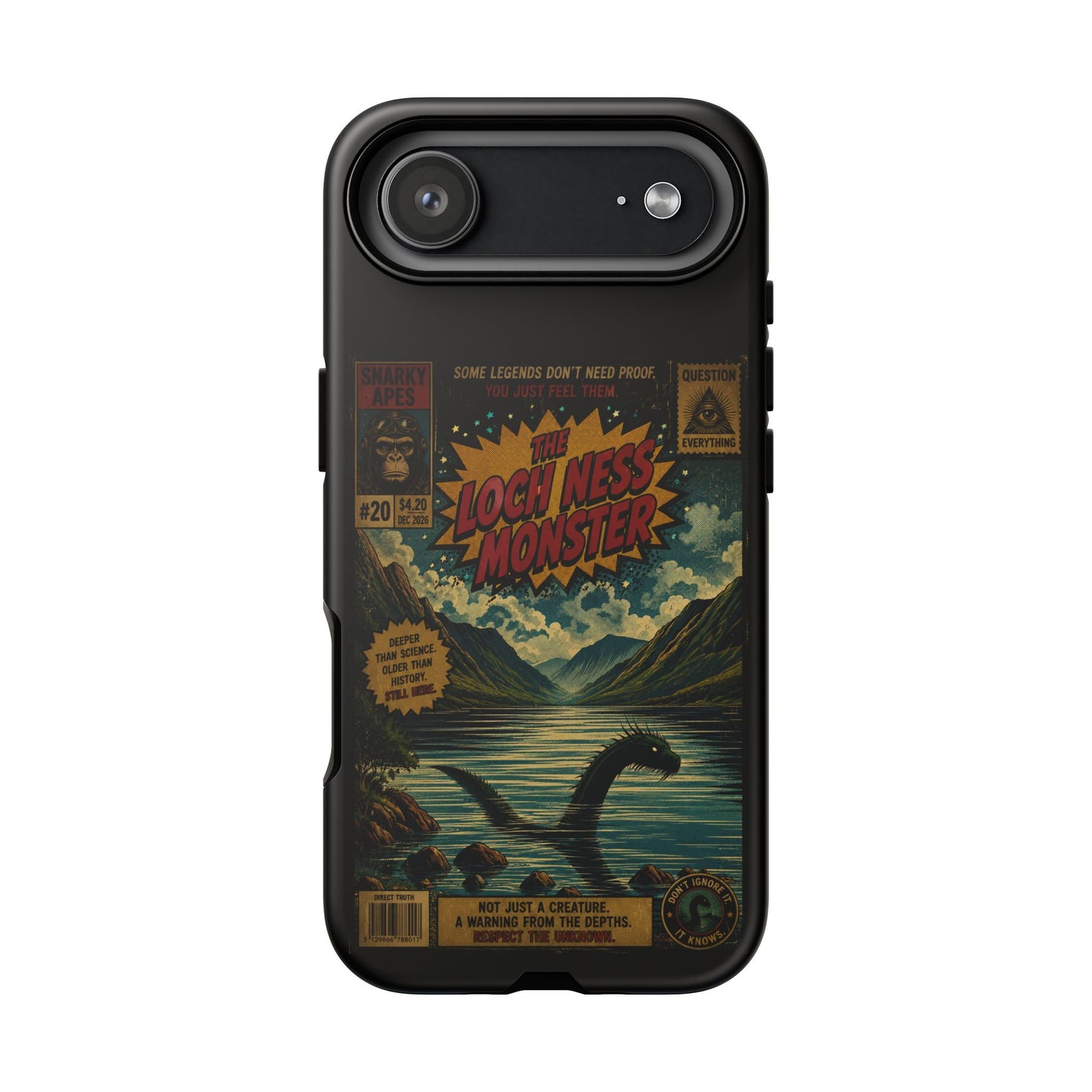 Phone Case — Retro 'Loch Ness Monster' Comic Art Protective Cover