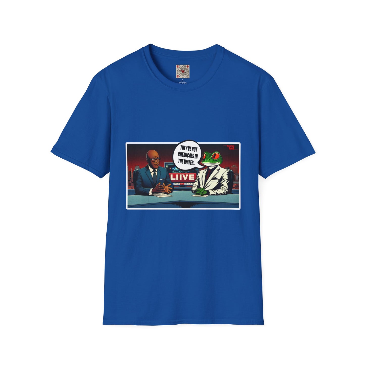 T-Shirt — Satirical News Desk Design (They've Put Chemicals In The Water)