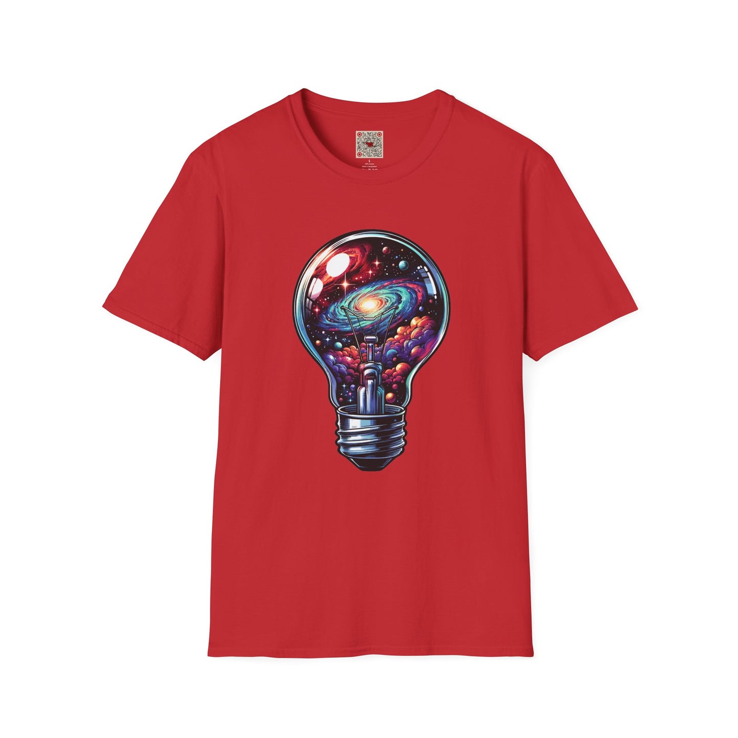 Galaxy Lightbulb T-Shirt — Cosmic Imagination Retro Space Tee