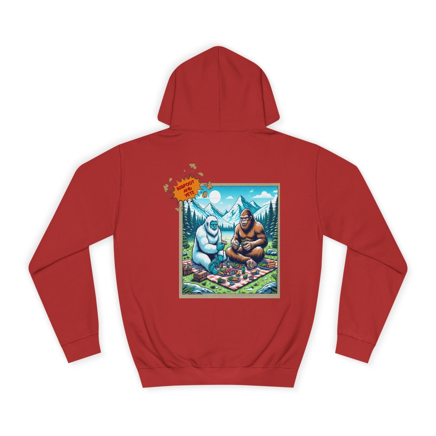 Bigfoot Picnic Hoodie — Funny Sasquatch Graphic Hoodie