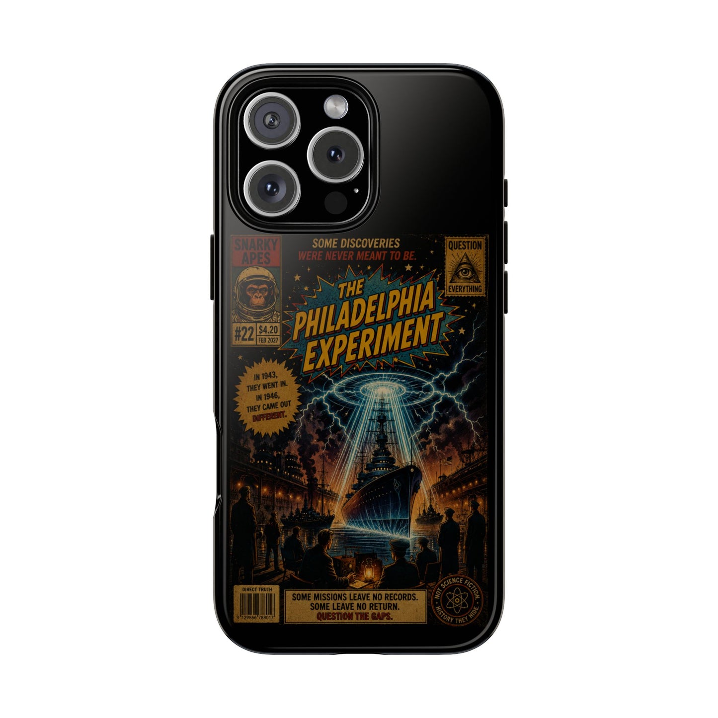 Phone Case — The Philadelphia Experiment Retro UFO Sci‑Fi Design