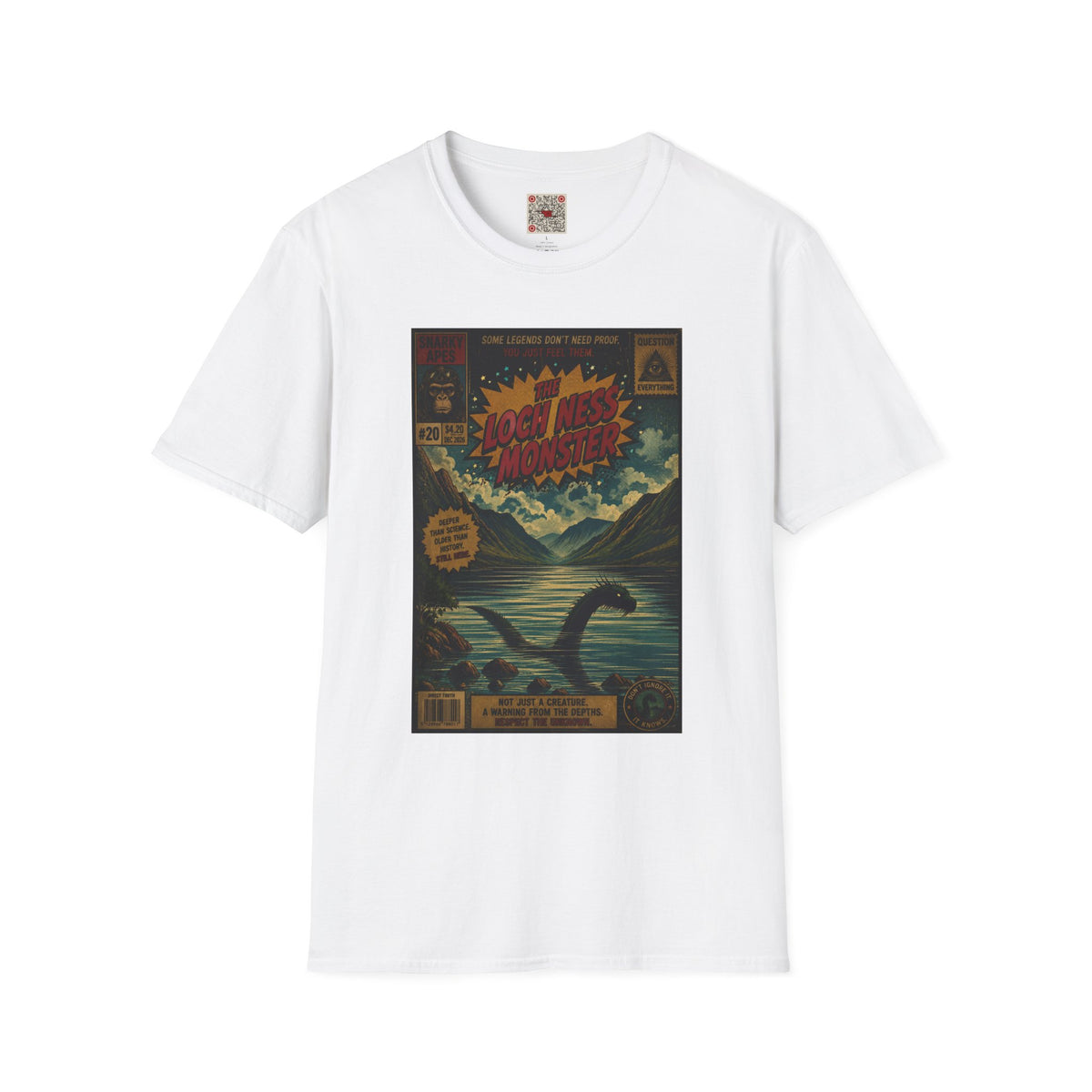 Loch Ness Monster Retro Poster T-Shirt