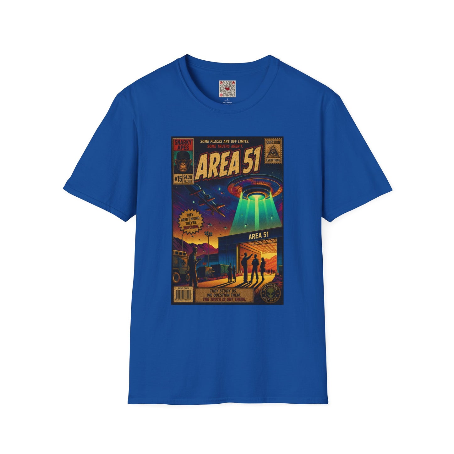 Area 51 UFO T-Shirt — Retro Alien Abduction Graphic Tee