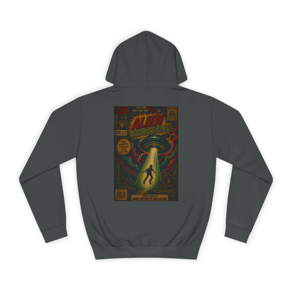 Alien Abduction Vintage Comic Hoodie