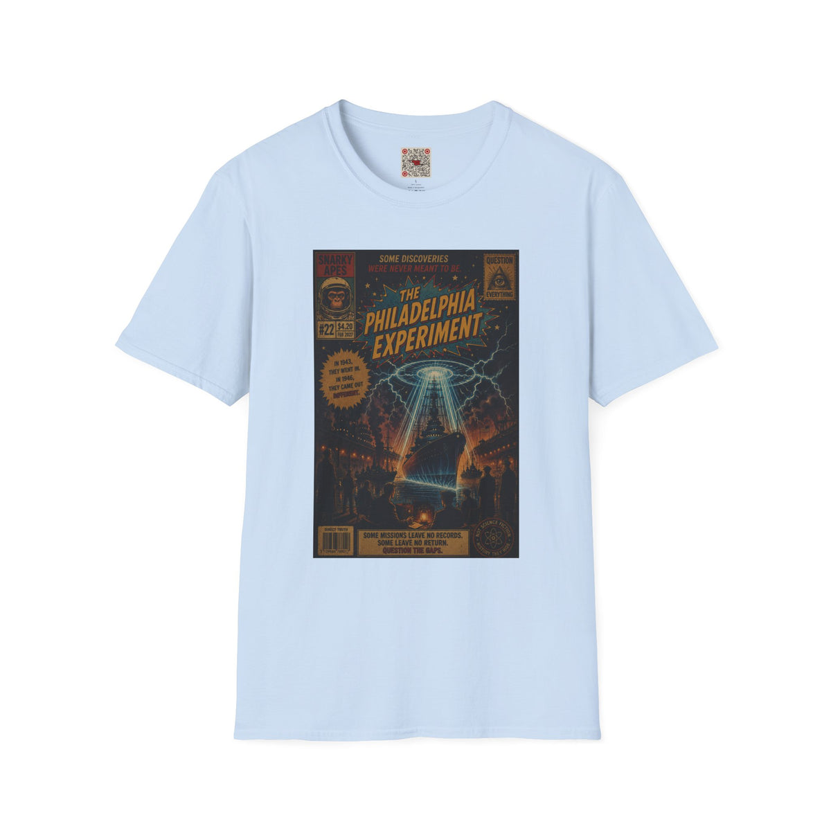 Philadelphia Experiment T-Shirt — Vintage UFO Conspiracy Graphic Tee