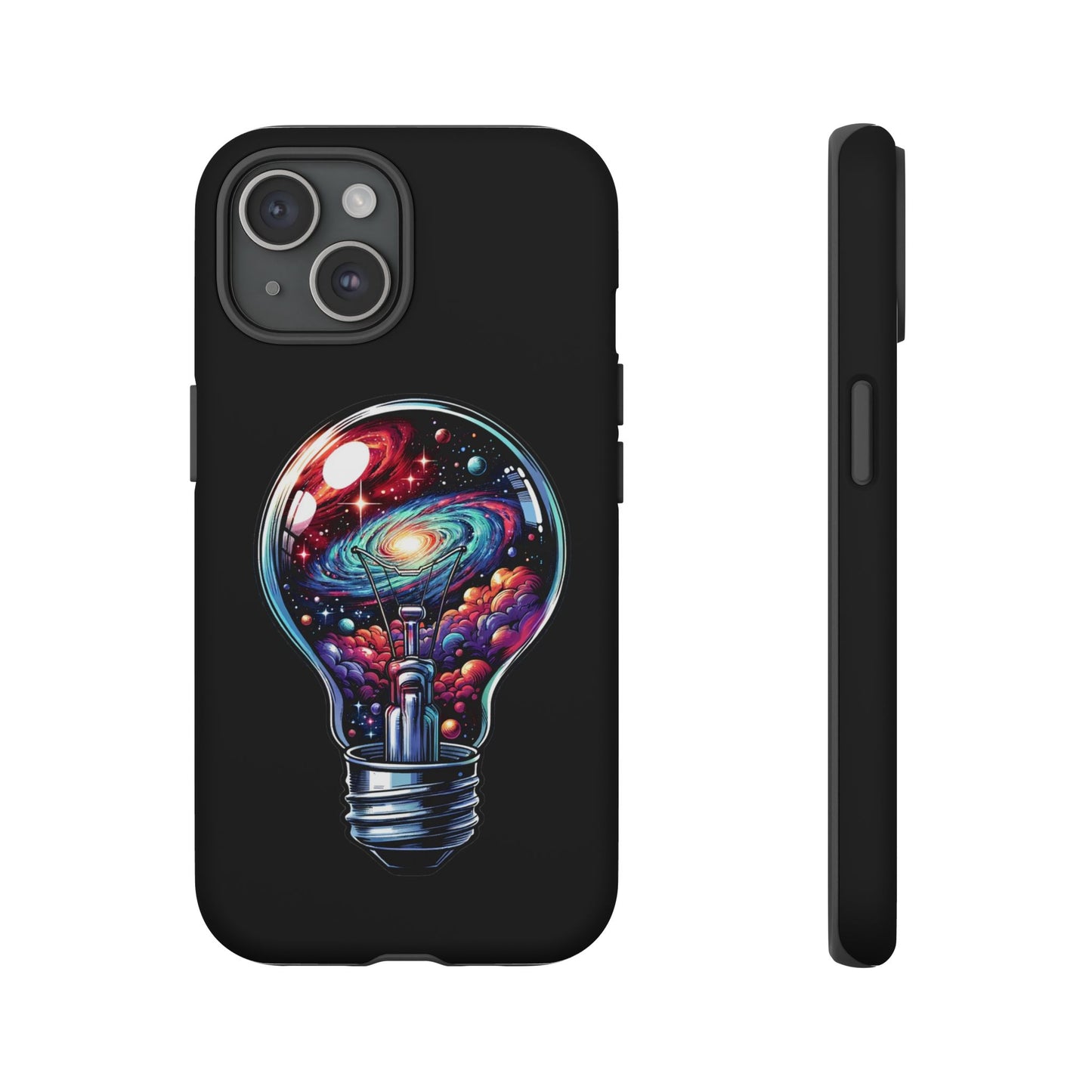 Galaxy Lightbulb Phone Case — Artistic Space iPhone Cover