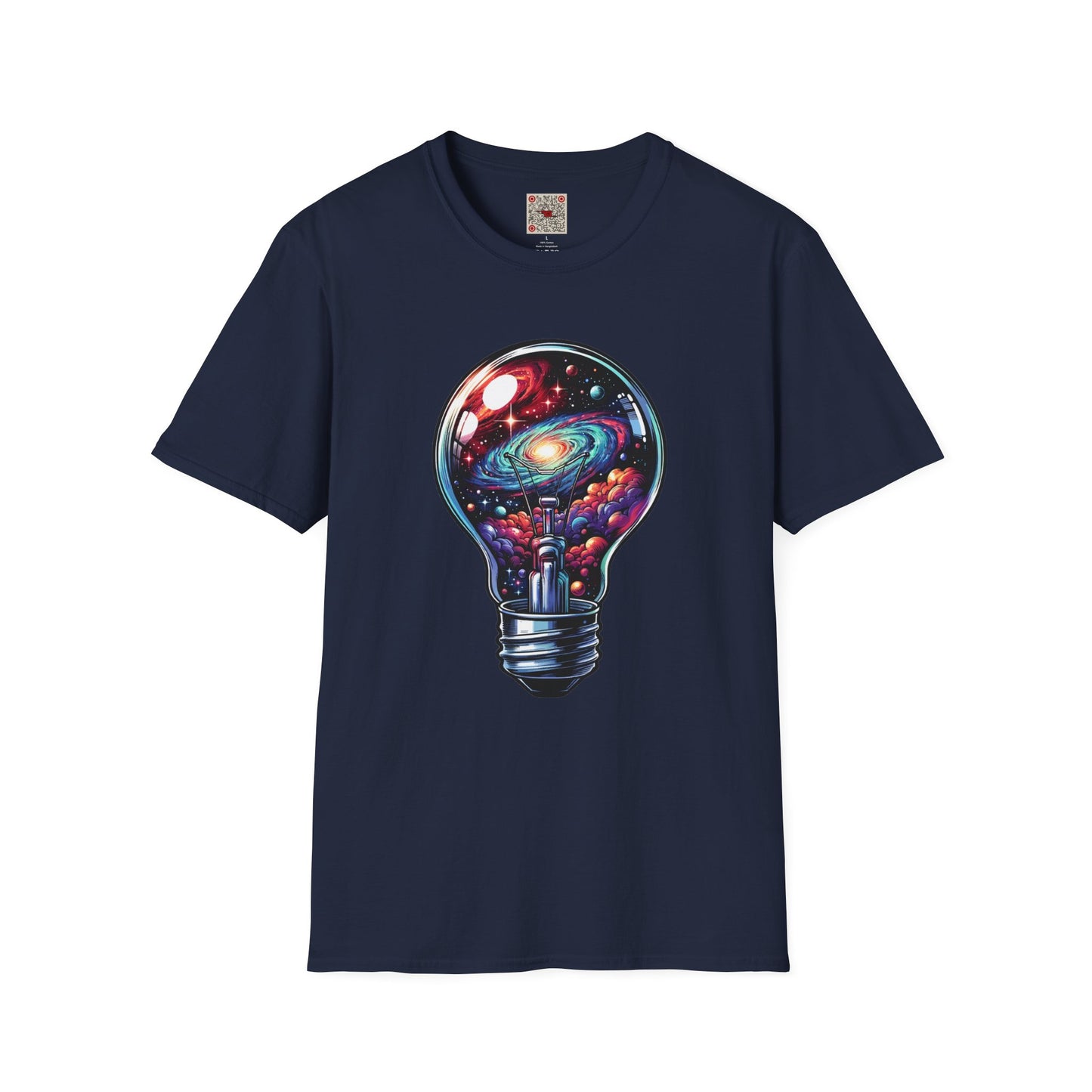 Galaxy Lightbulb T-Shirt — Cosmic Imagination Retro Space Tee