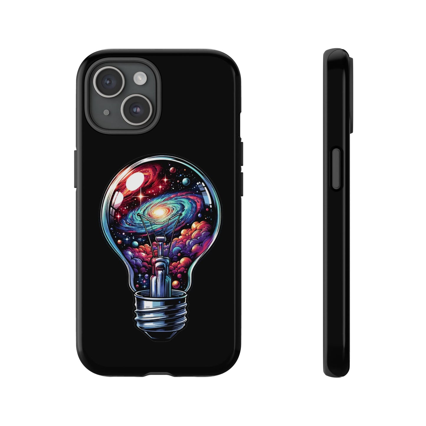 Galaxy Lightbulb Phone Case — Artistic Space iPhone Cover