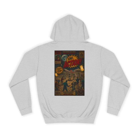 Vintage Comic Cover Hoodie – Retro 'Action' Graphic Pullover