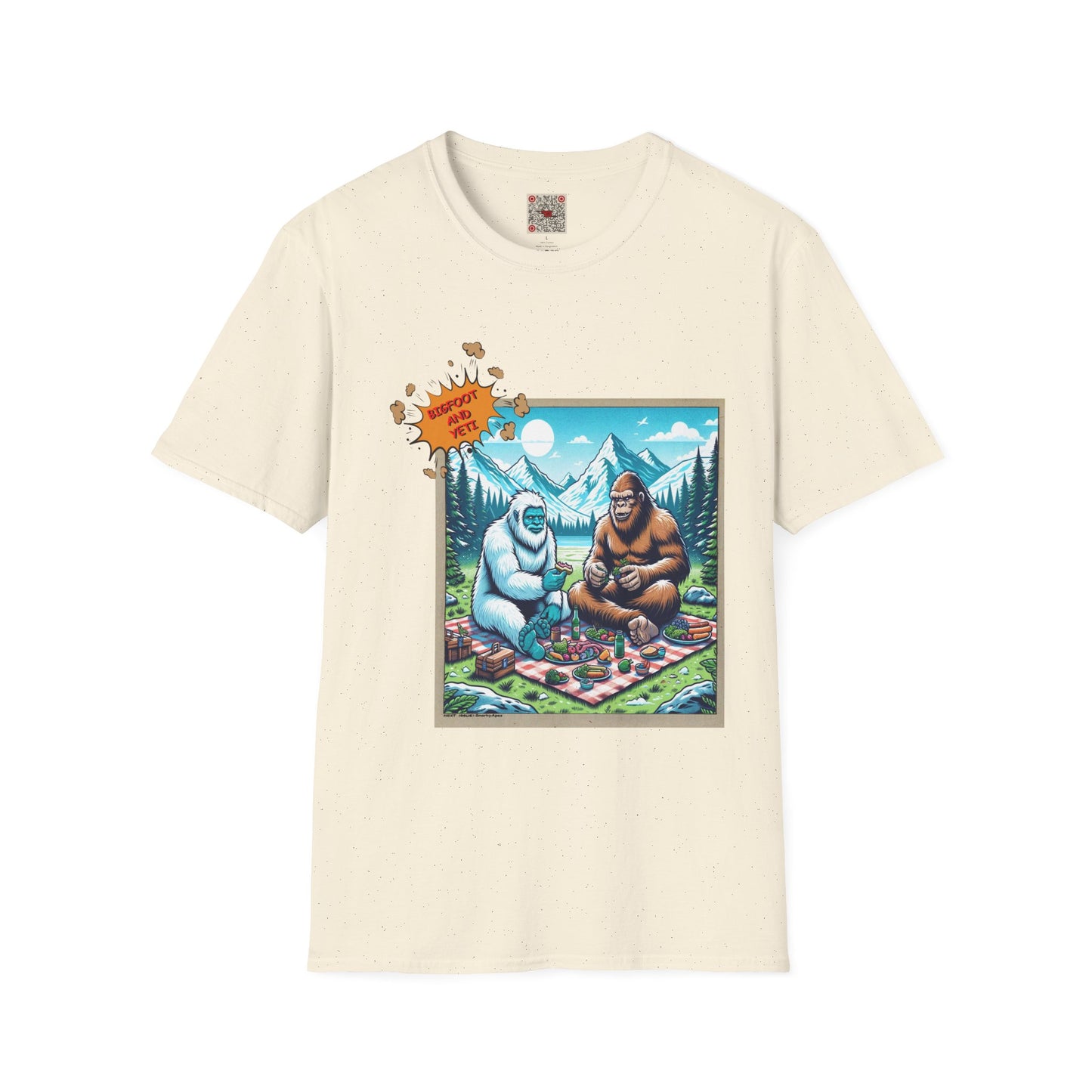 T-Shirt — "Wonderin' Wet?" Bigfoot & Yeti Picnic Graphic Tee