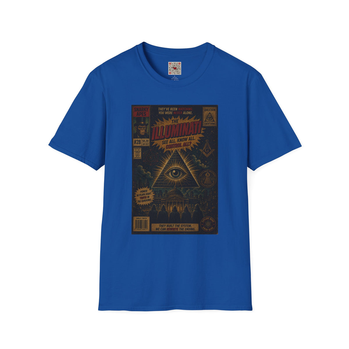 Illuminati Graphic T‑Shirt – Retro All‑Seeing Eye Design