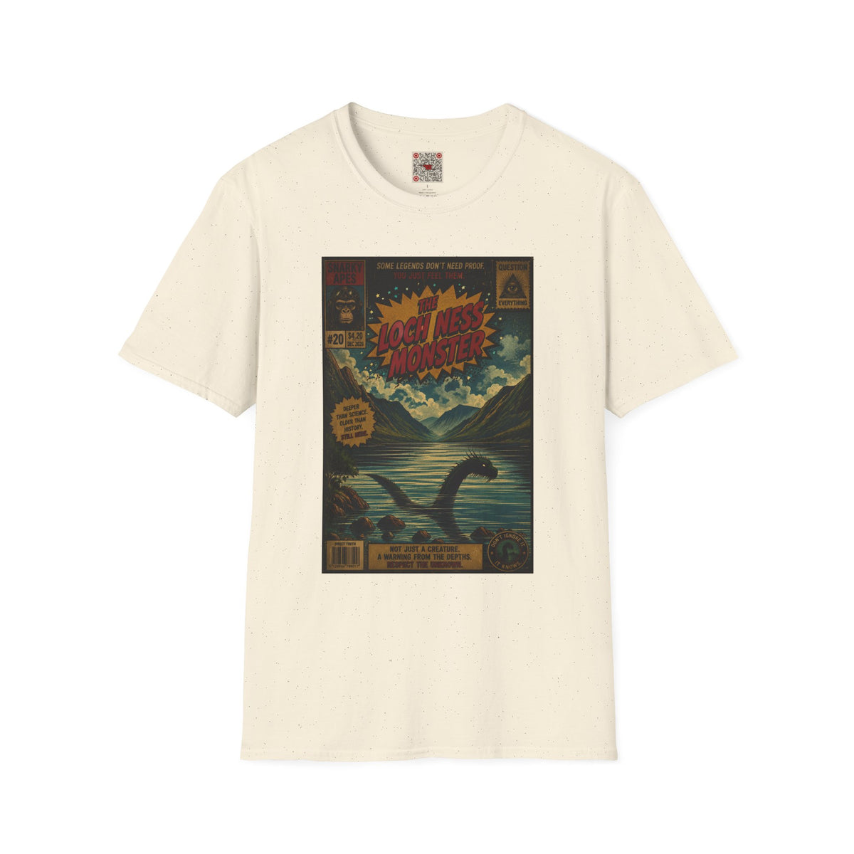 Loch Ness Monster Retro Poster T-Shirt