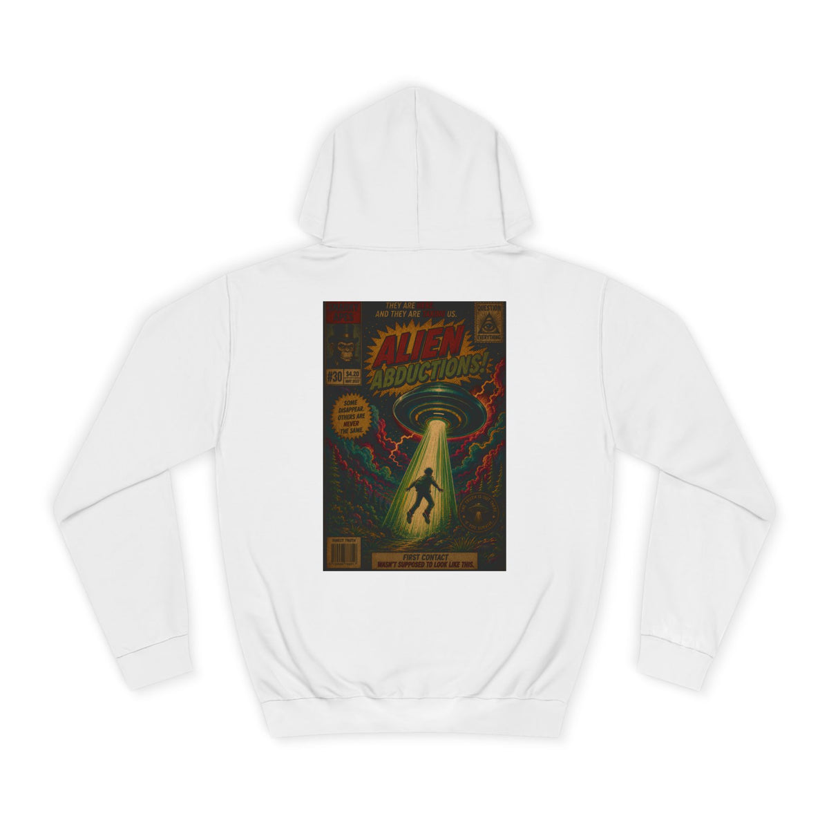 Alien Abduction Vintage Comic Hoodie