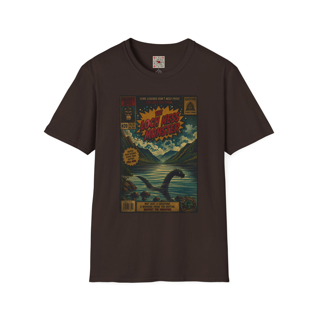 Loch Ness Monster Retro Poster T-Shirt