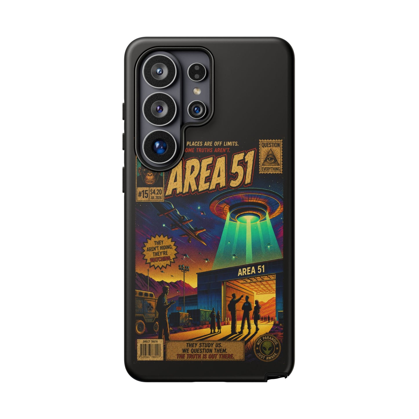 Area 51 Retro UFO Phone Case