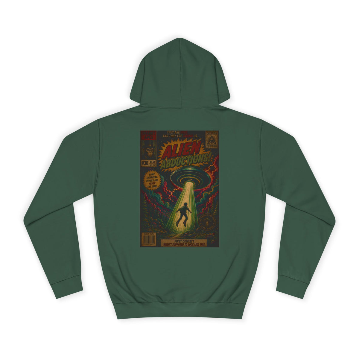 Alien Abduction Vintage Comic Hoodie