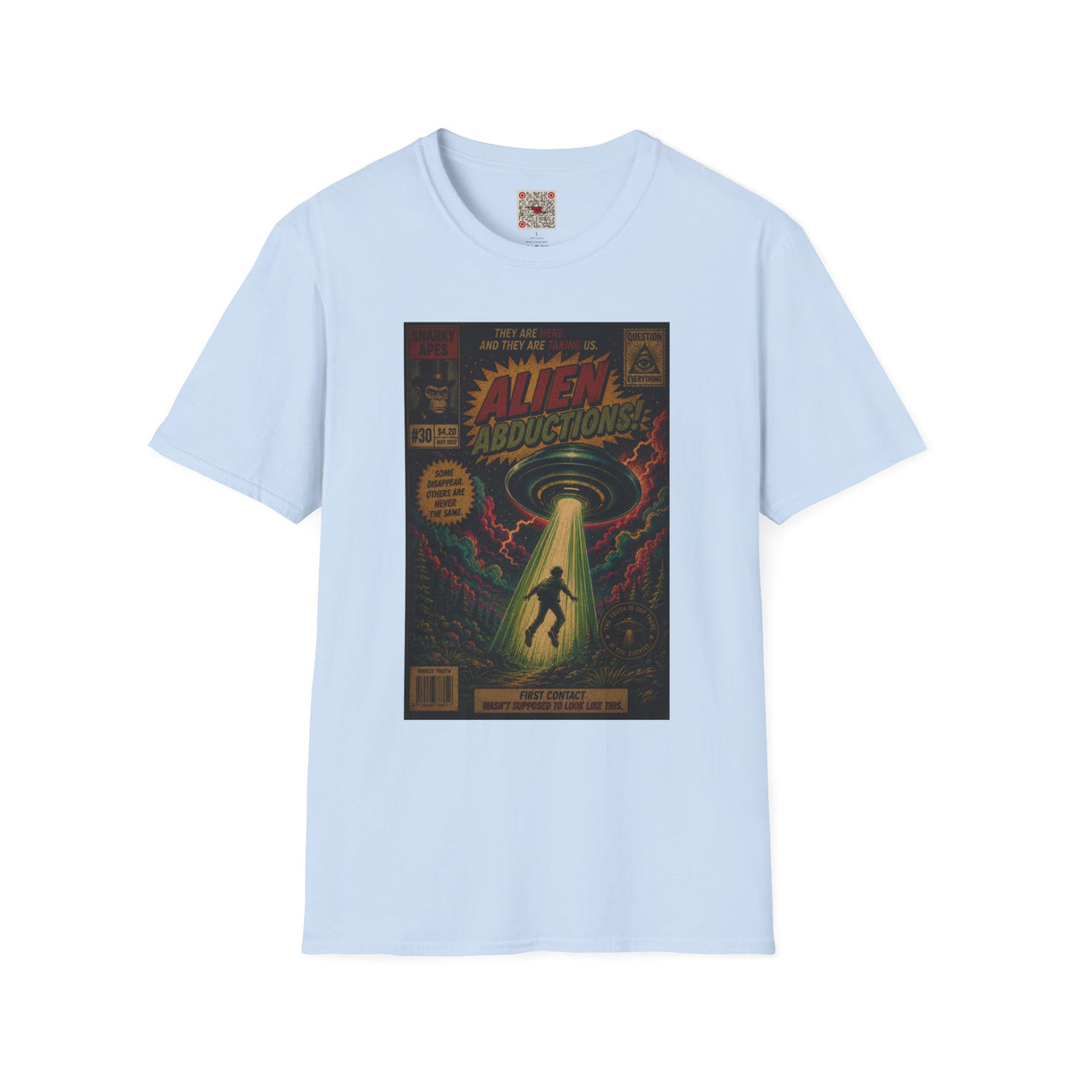 Alien Abductions T-Shirt — Retro Sci‑Fi Comic Art Tee