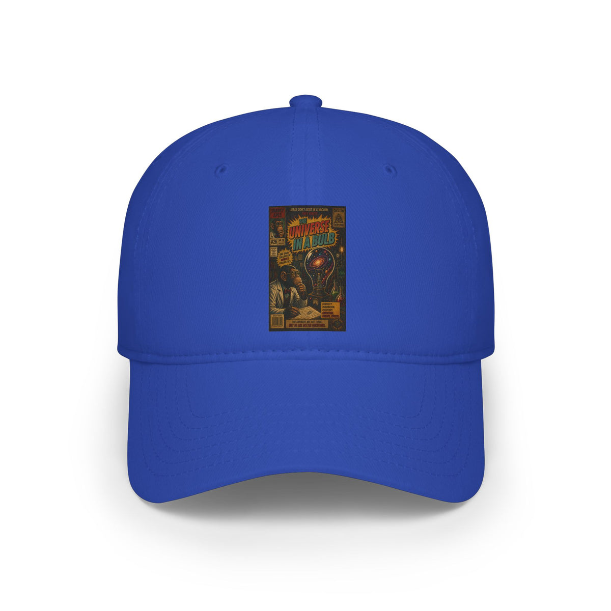Retro Comic Skull Graphic Cap — Vintage Horror Poster Baseball Hat