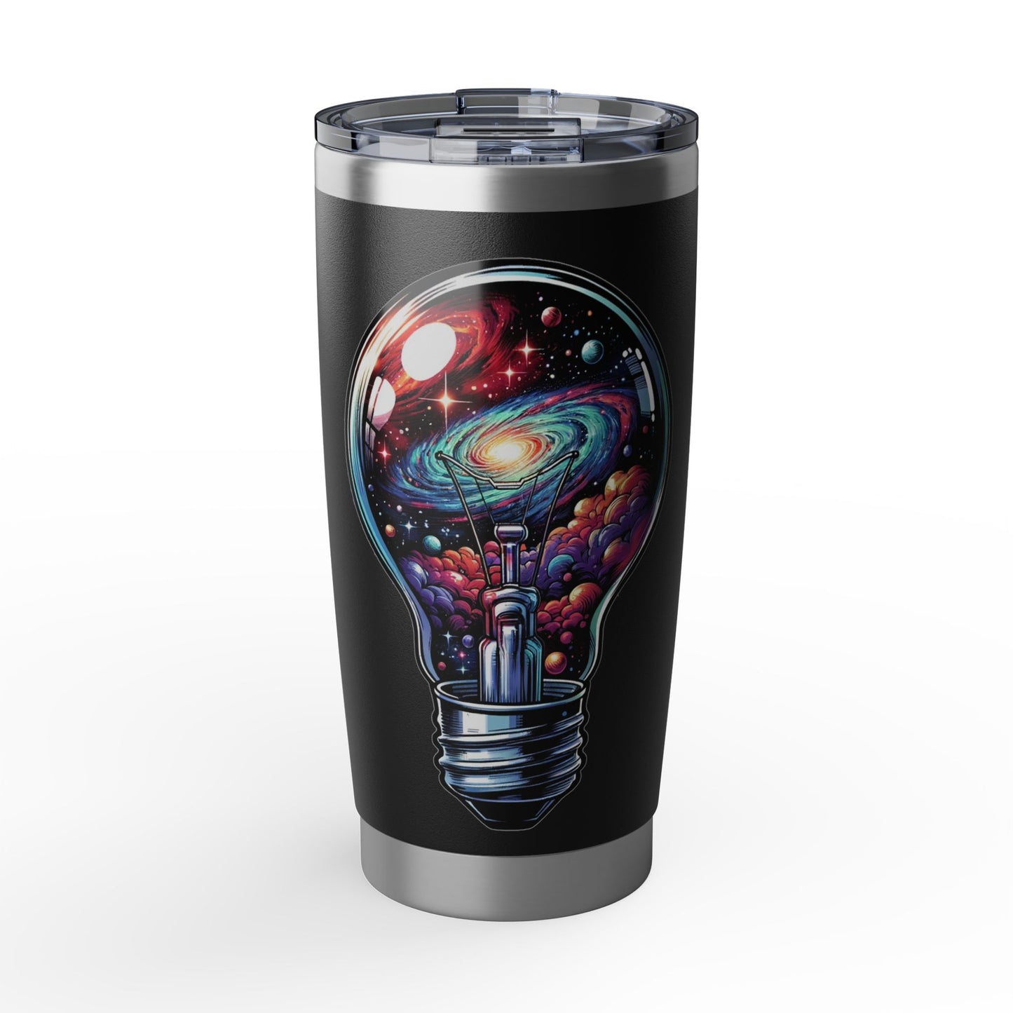 Galaxy Lightbulb 20oz Tumbler — Cosmic Travel Insulated Cup