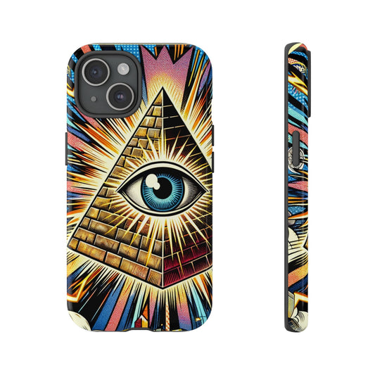 All-Seeing Pyramid Phone Case — Eye of Providence iPhone Case, Mystical Esoteric Protective Cover