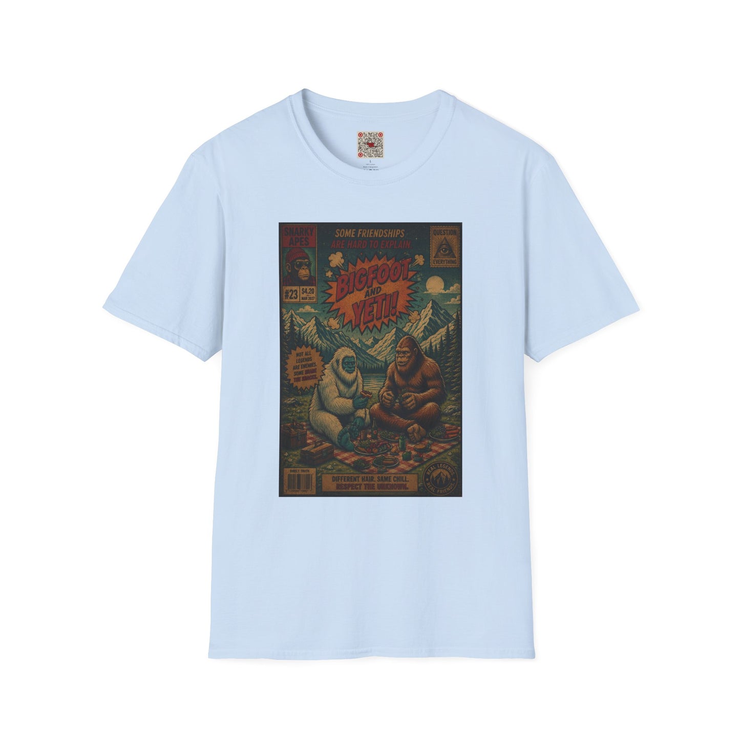 Bigfoot and Yeti Vintage Graphic T-Shirt