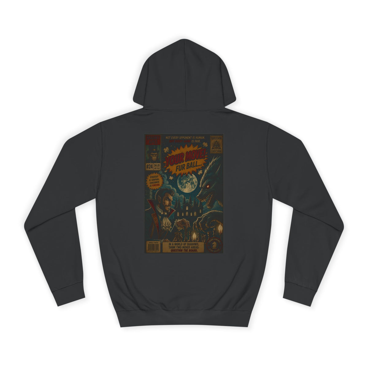 Retro Sci‑Fi Comic Hoodie — Vintage Space Adventure Graphic