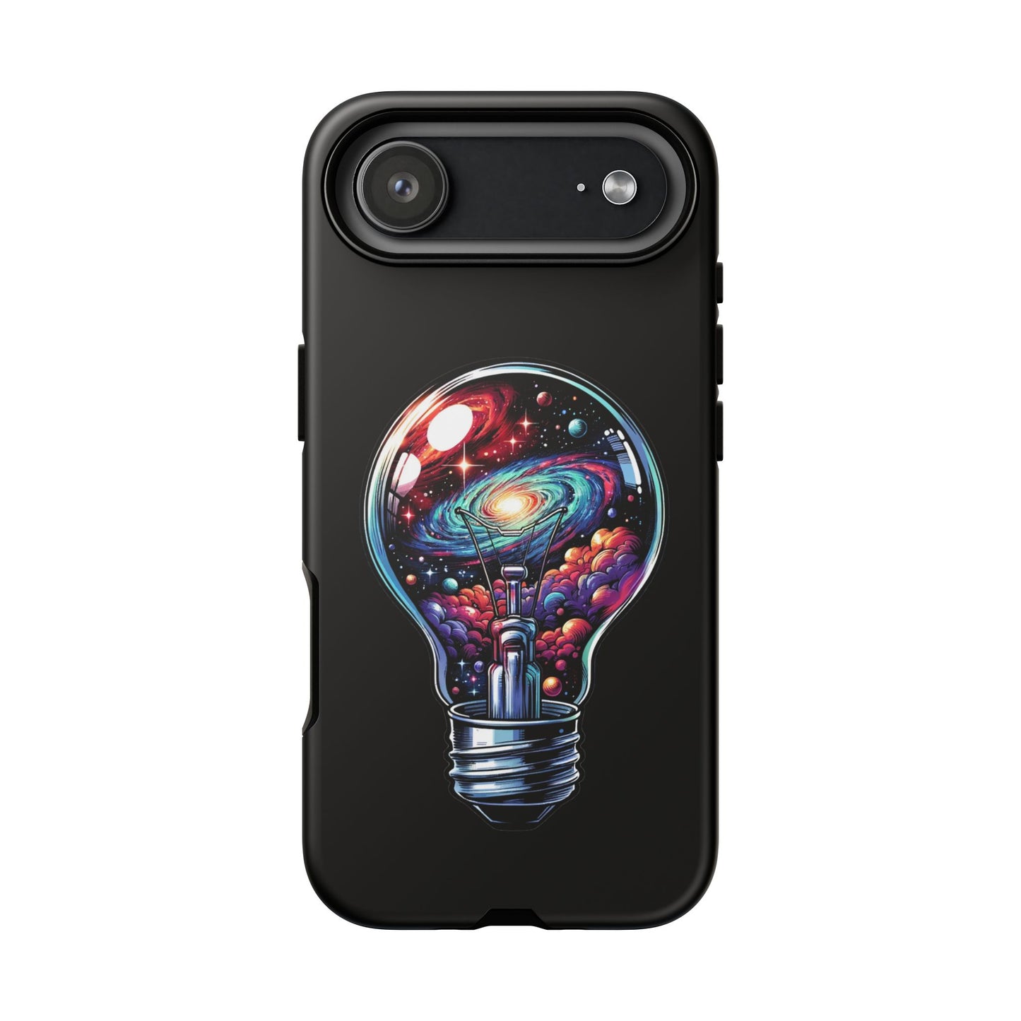 Galaxy Lightbulb Phone Case — Artistic Space iPhone Cover