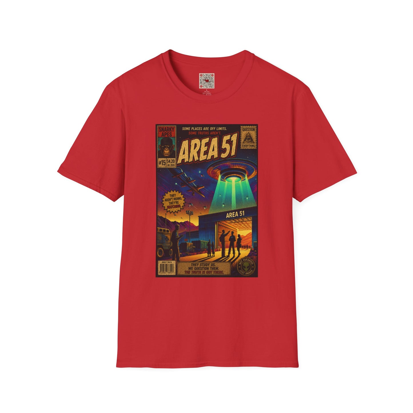 Area 51 UFO T-Shirt — Retro Alien Abduction Graphic Tee