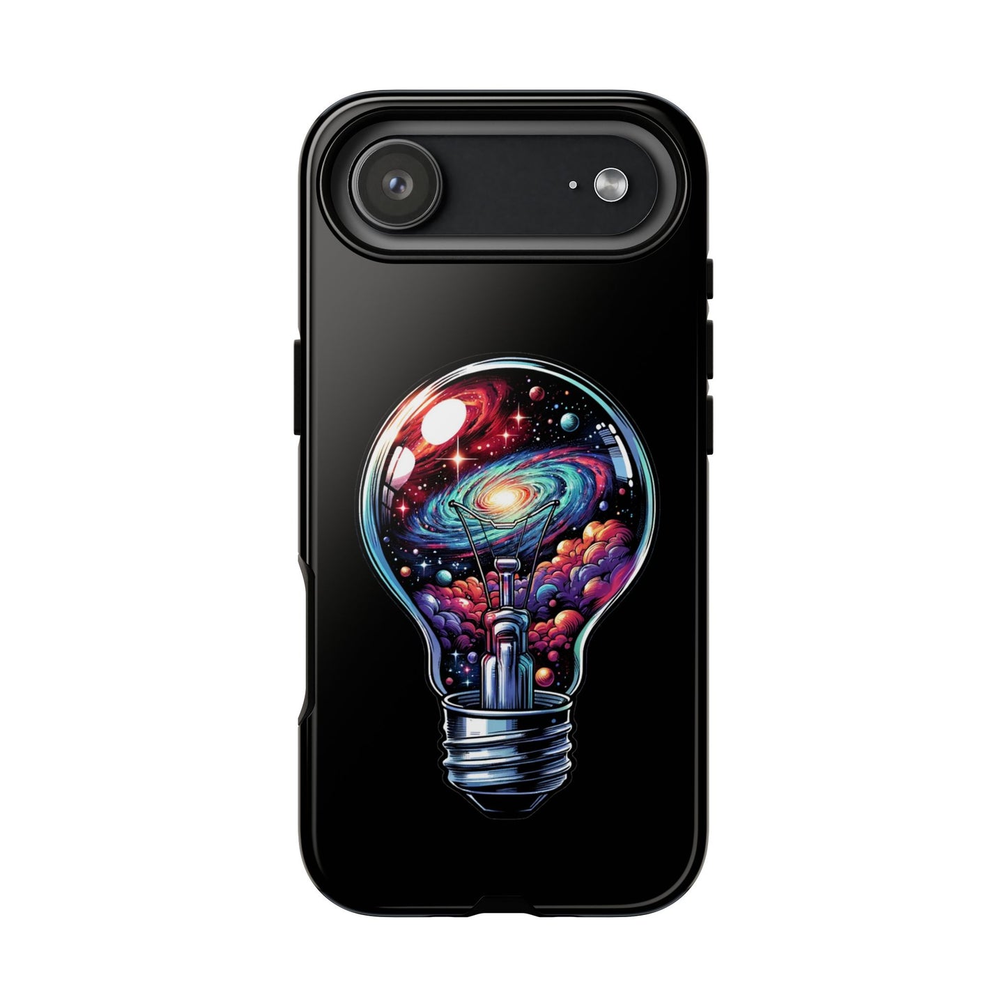 Galaxy Lightbulb Phone Case — Artistic Space iPhone Cover