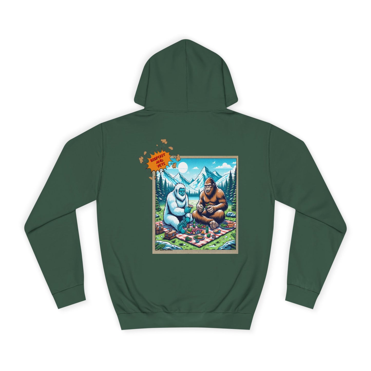 Bigfoot Picnic Hoodie — Funny Sasquatch Graphic Hoodie