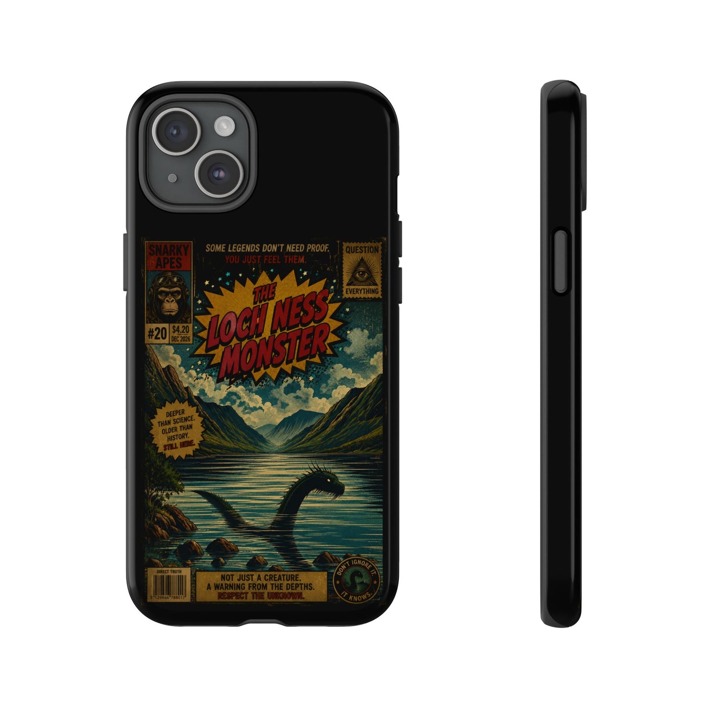 Phone Case — Retro 'Loch Ness Monster' Comic Art Protective Cover